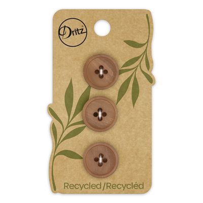 Recycled Paper Round 4 hole 3 ct