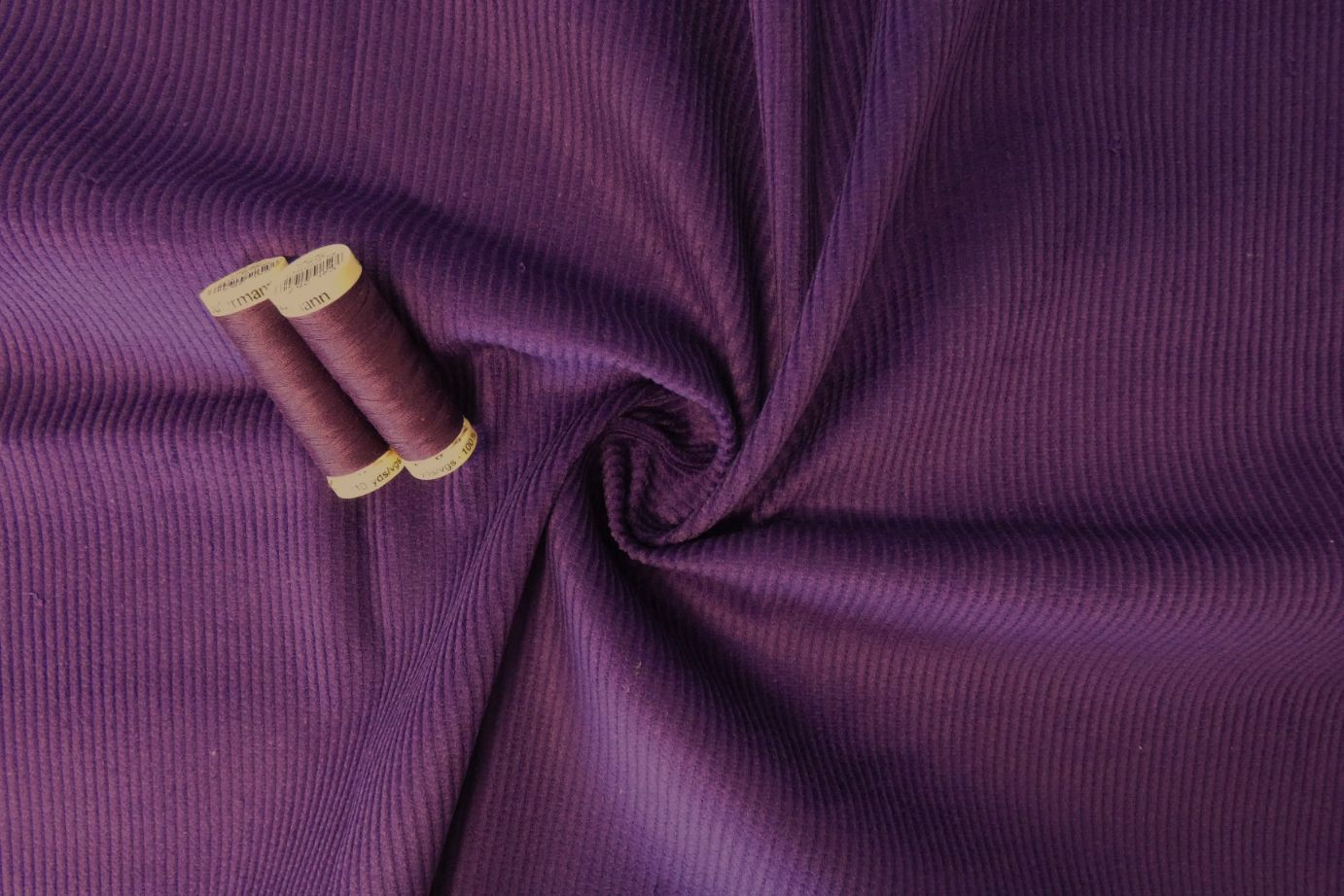 Lady McElroy, Halifax Corduroy, 8 Wale, Purple, 55" wide
