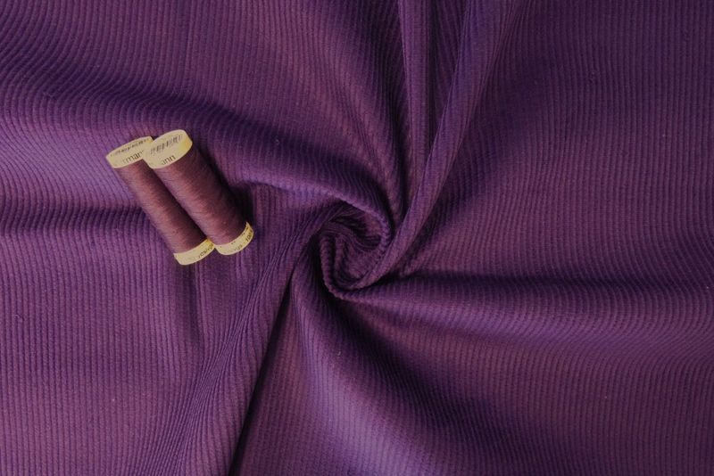Lady McElroy, Halifax Corduroy, 8 Wale, Purple, 55" wide