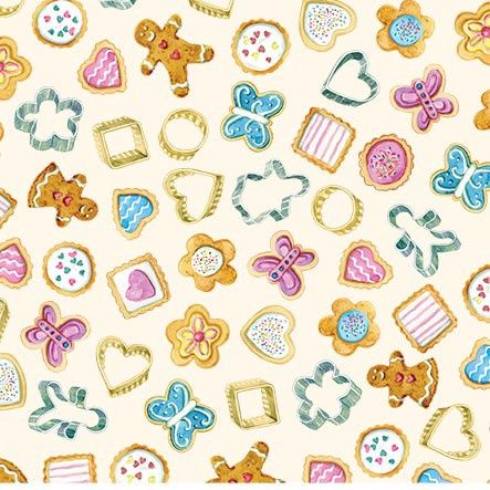 Biscuit Cutters, a Michael Miller Cotton Fabric, 44/45" wide