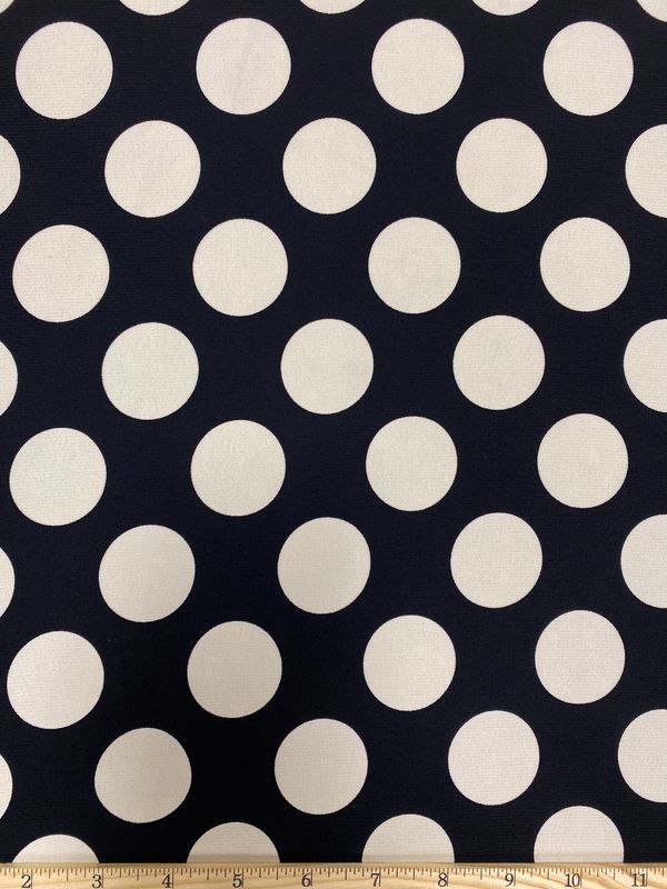 "Dots" a Satin Back Viscose from Dolce & Gabbana, 54" wide