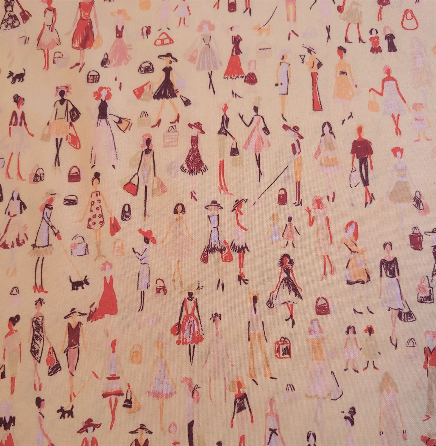 "Fashionista" - Cotton Fabric, 44/45" wide