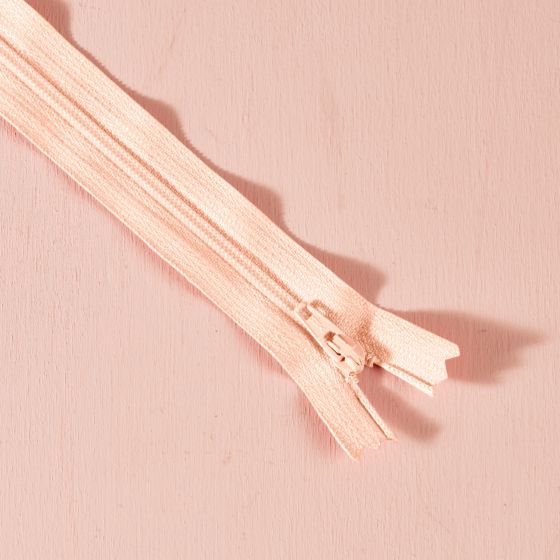 Visible Zipper in Blush, 7.87" long, from Atelier Brunette