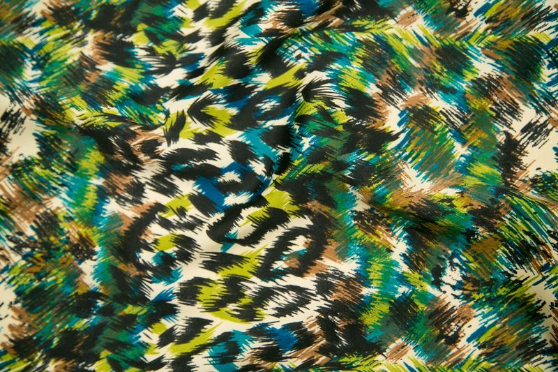 Simply Vera Pink Leopard Viscose, 58" wide