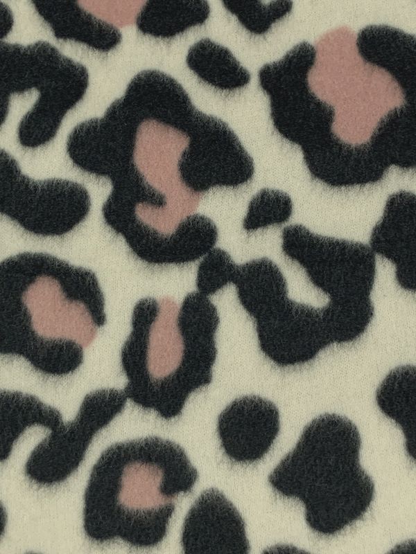 Animal Print Brushed Sweater Knit, 54" wide