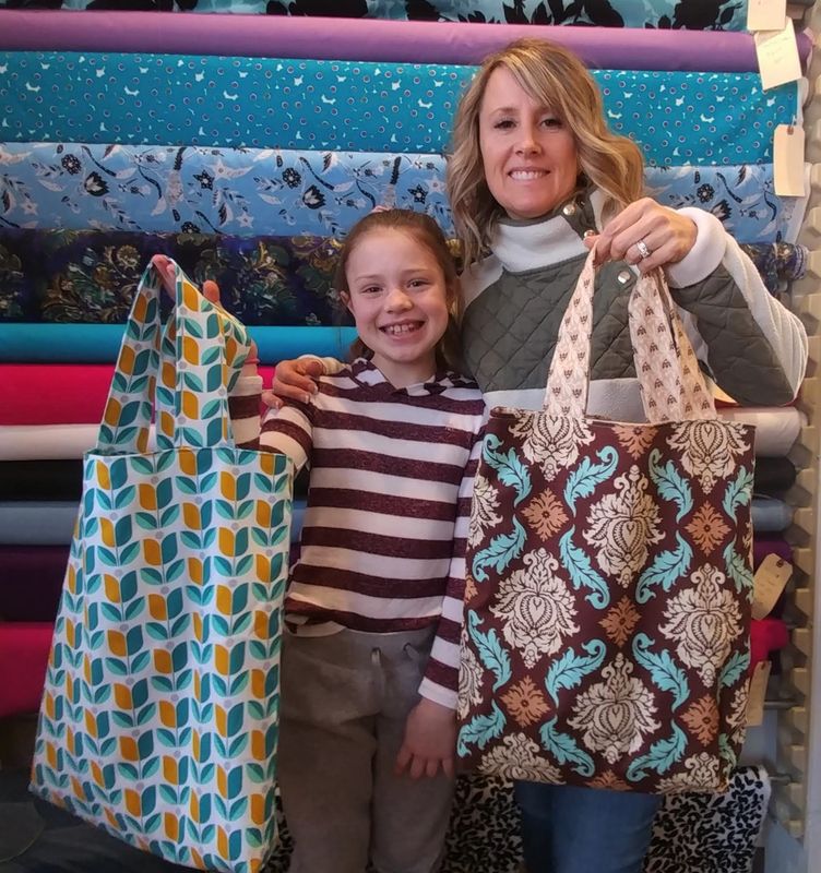 Two-for-Two Sewing Lesson, aka Mommy and Me