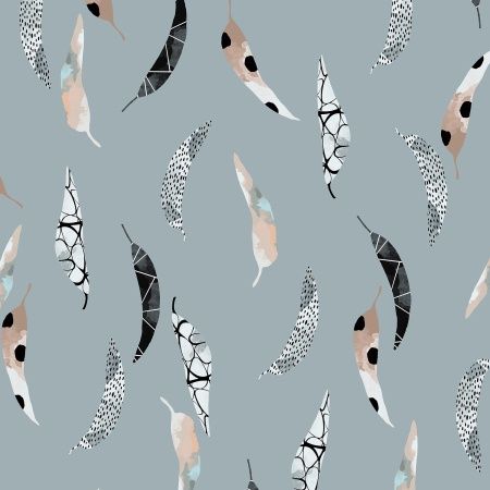 Outside - In Nature in Mist Cotton Fabric, 44/45" wide