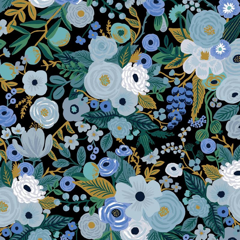 Garden Party in Blue, A Rifle Paper Co Print, 44/45" wide