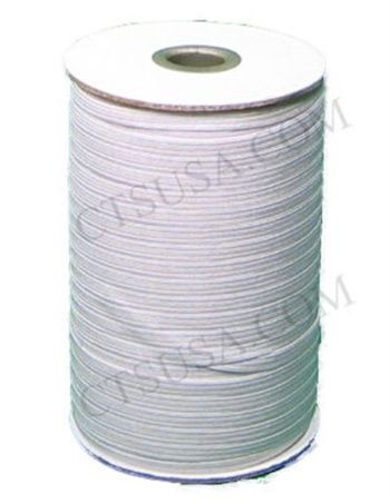 3/8" Knitted Elastic, White