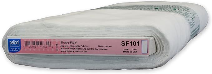 Pellon SF101 Shape-Flex Apparel Interfacing, White, 20" wide