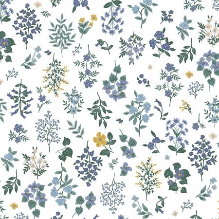 Strawberry Fields - Hawthorne in Periwinkle, from Rifle Paper Co., 44/45" wide