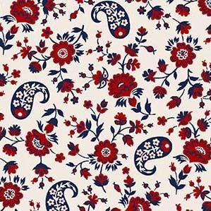 Calico Paisley in Cream, 44/45" wide