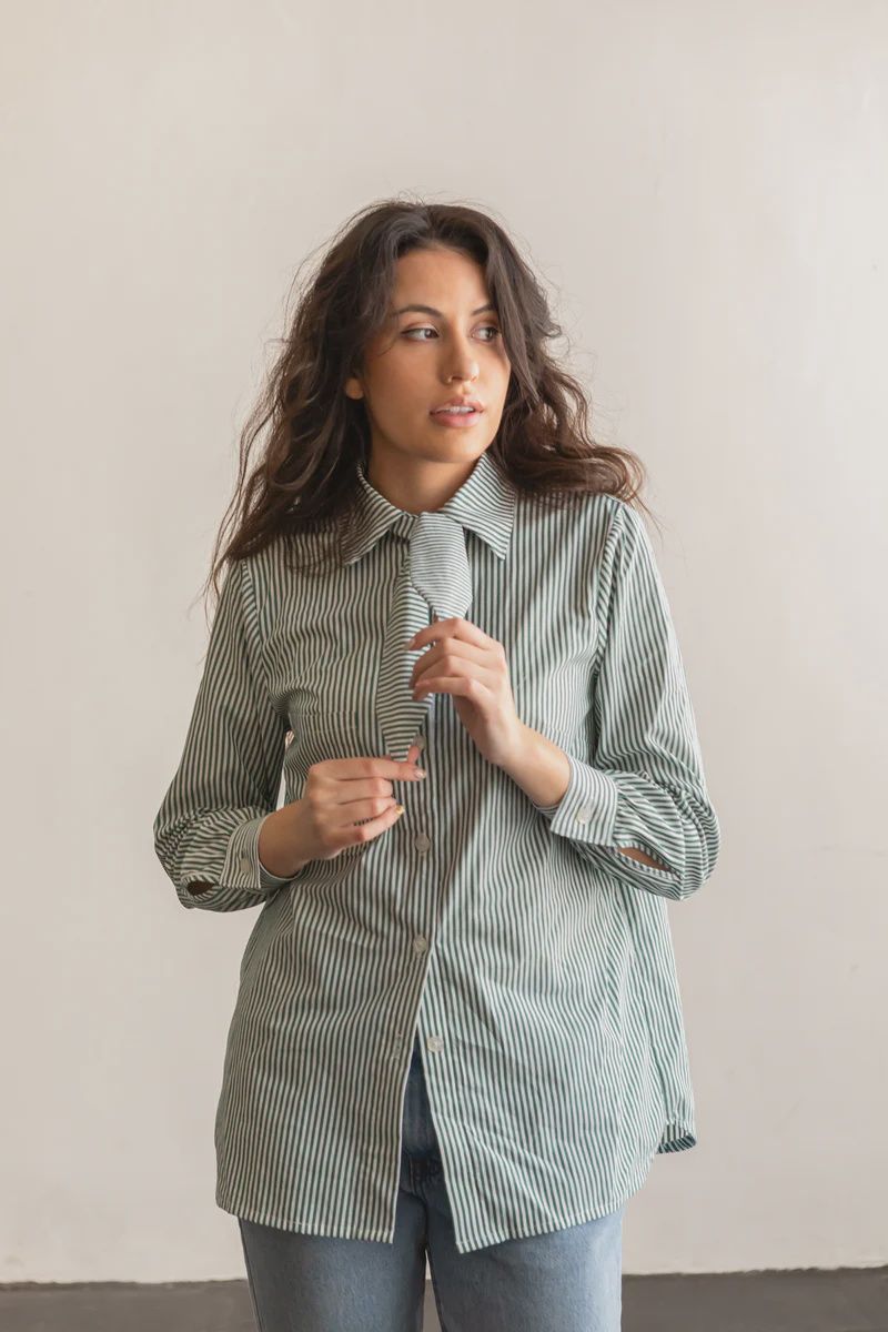 Friday Pattern Co, The Butano Button Up, printed pattern