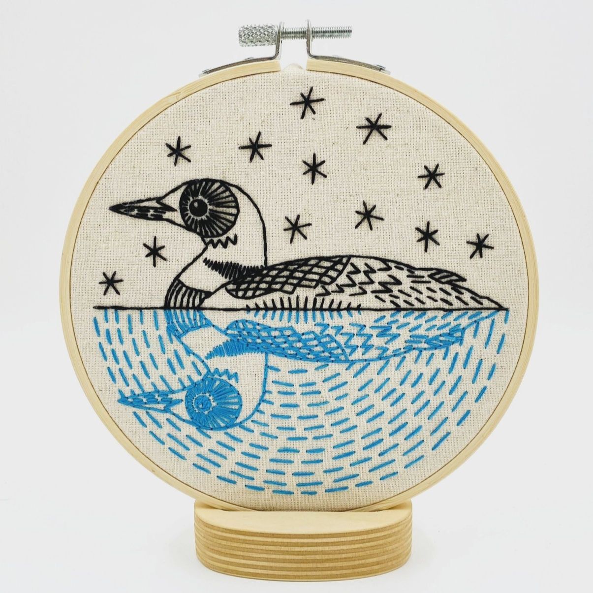 Loon Embroidery Kit