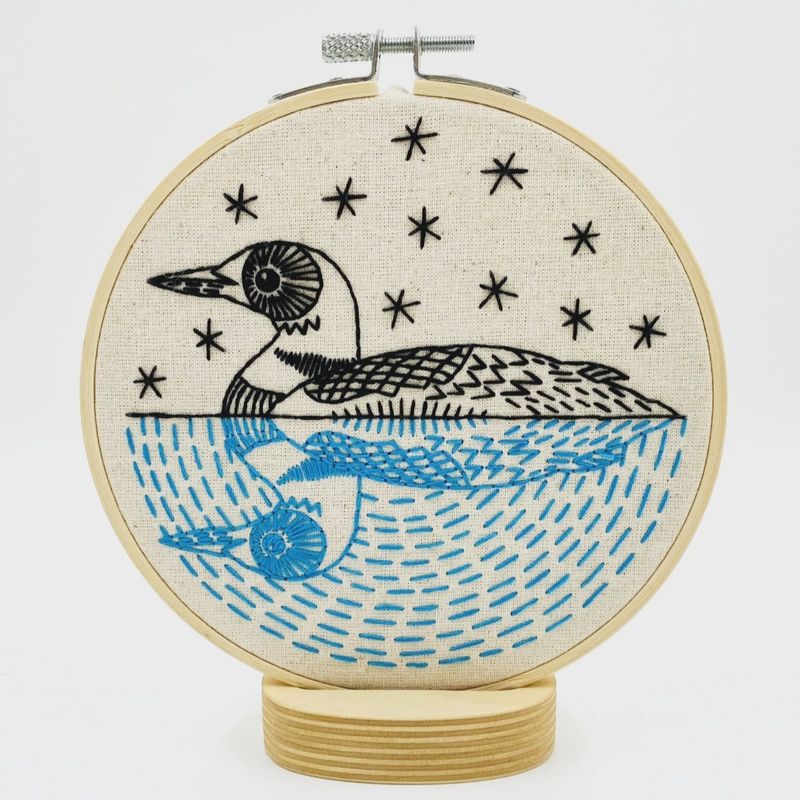 Loon Embroidery Kit