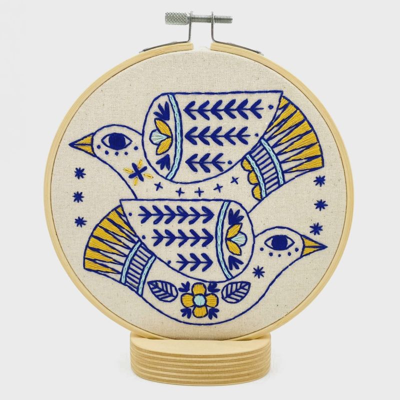 Turtledoves Embroidery Kit