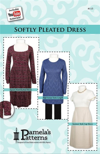 #115 Softly Pleated Dress, Pamela's Patterns