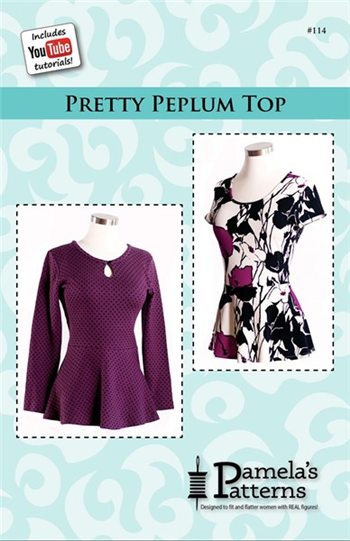 #114 Pretty Peplum Top, Pamela's Patterns