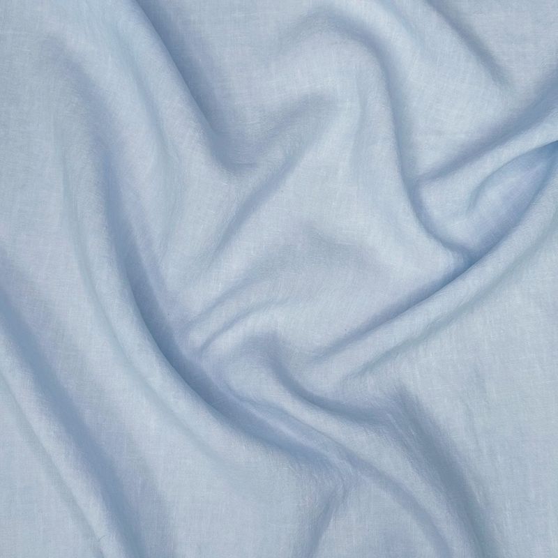 Cairo Linen Fabric in Sky, 54/55" wide