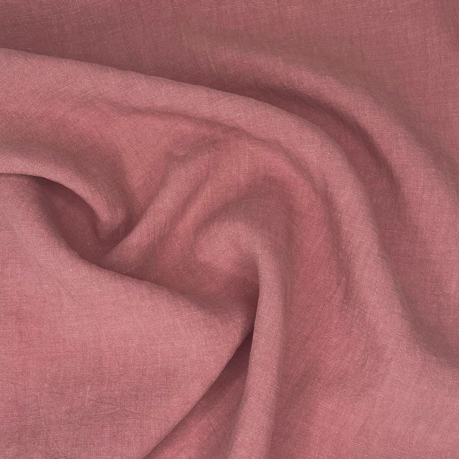 Cairo Linen Fabric in Rosewood, 54/55" wide