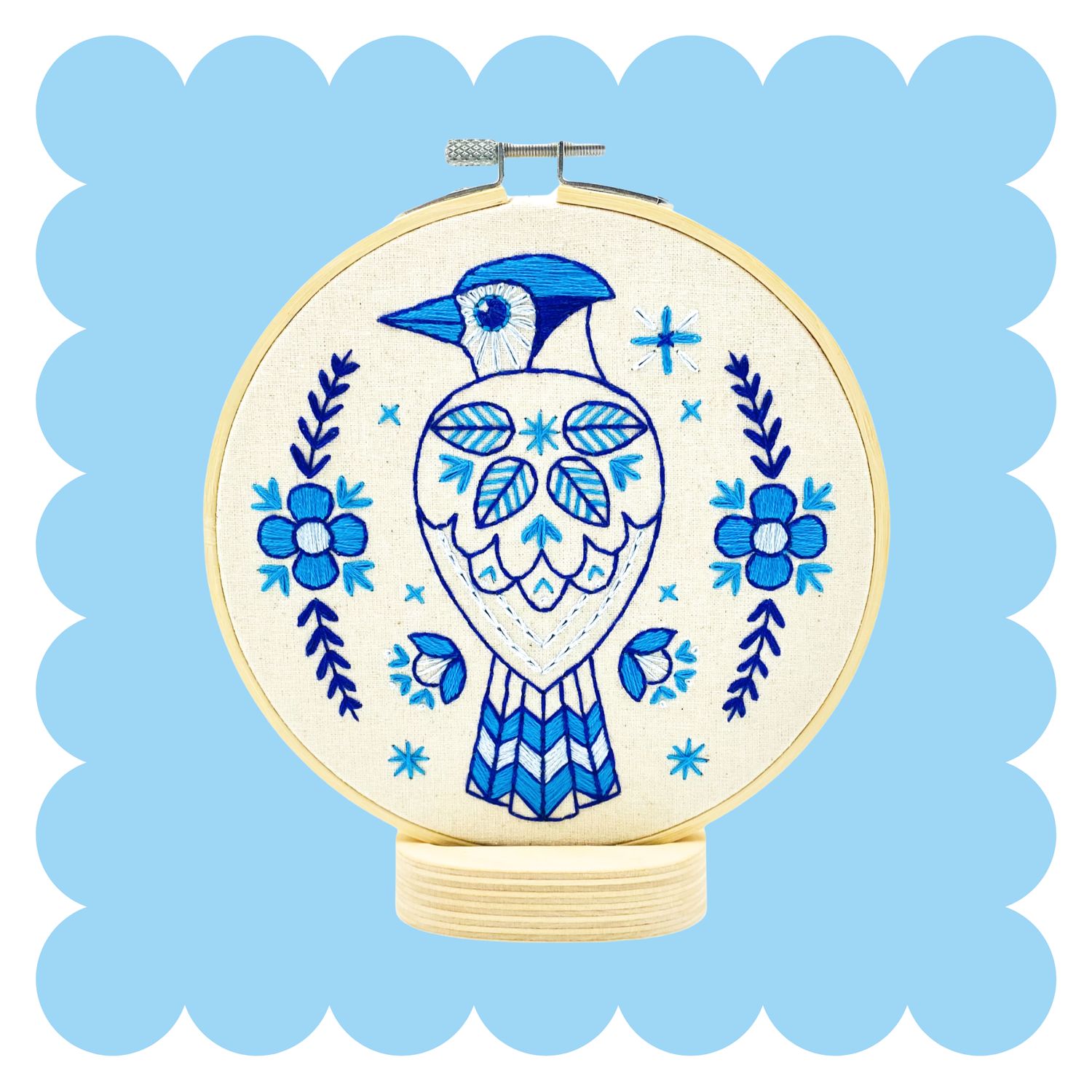 Blue Jay Complete Embroidery Kit Blue Jay Complete Embroidery Kit