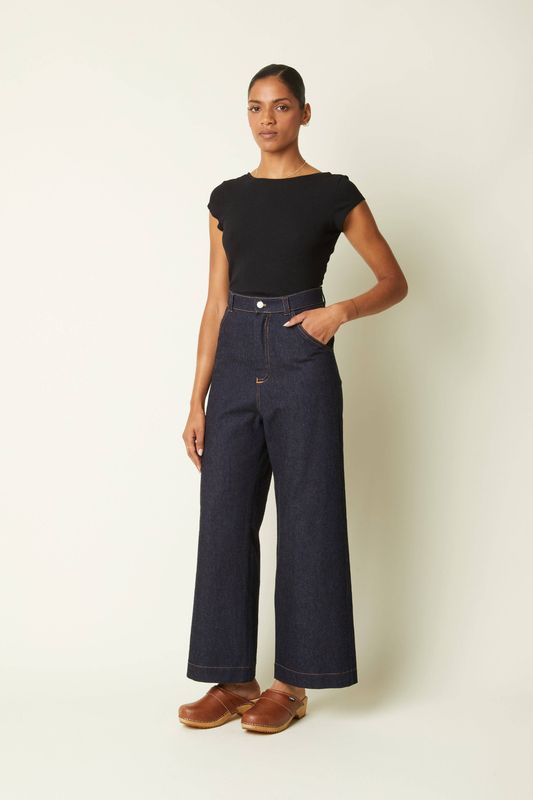 The Wide-Leg Jean - Printed Pattern