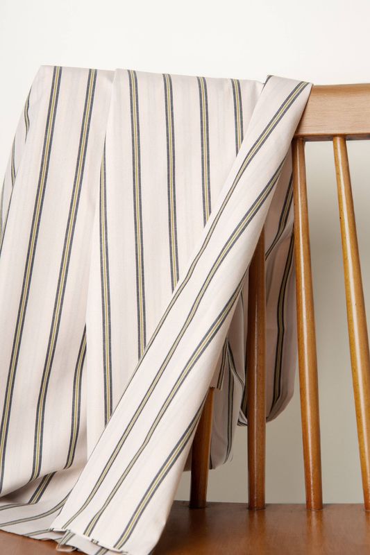 Weave Line in Milky Clay from Atelier Brunette, 54" Wide
