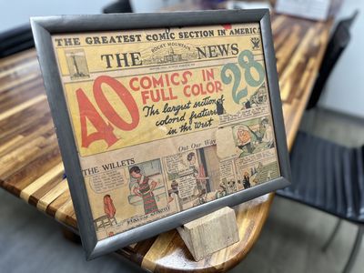 Framed Vintage Newspaper - Rocky Mountain News - 1934