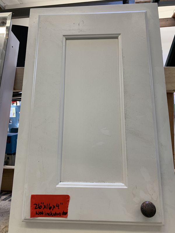 White Wooden Medicine Cabinet