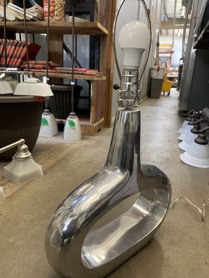 Mid-Century Modern Metal Lamp