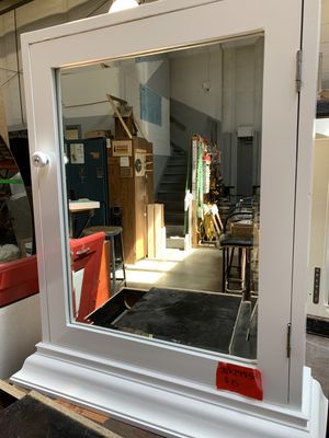 Freestanding Medicine Cabinet with Mirror