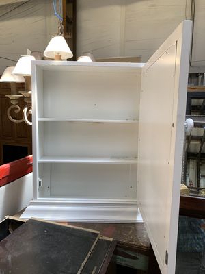 Freestanding Medicine Cabinet with Mirror