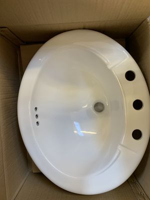 Never Used Oval Drop In Bathroom Sink
