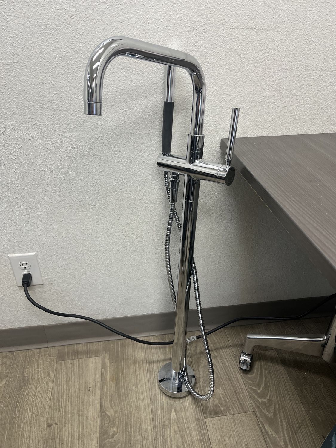 Kohler Purist Floor-Mount Bath Filler with Handshower