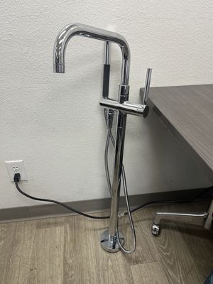 Kohler Purist Floor-Mount Bath Filler with Handshower