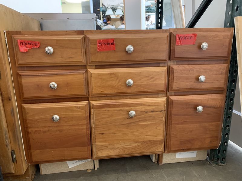 Silky Brown Bathroom Cabinet Drawers [#CB700]