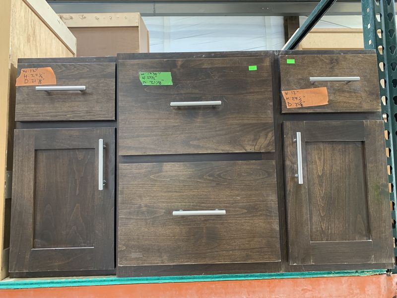 Dark Brown Bathroom Cabinets [#CB800]