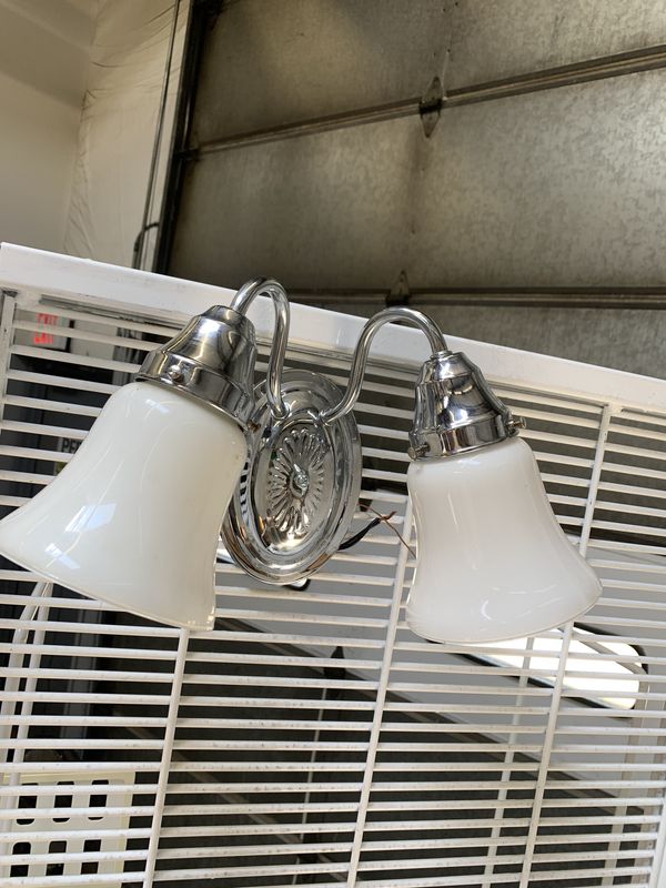 2 Light Chrome Sconce