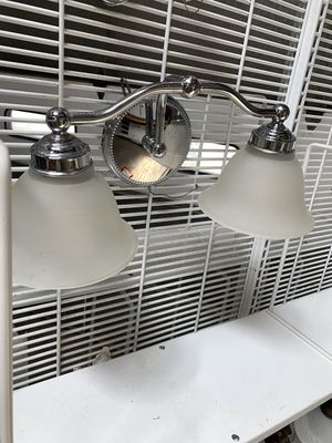 2 Light Chrome Wall Sconce