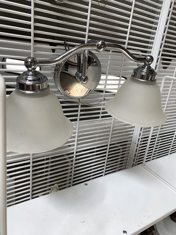 2 Light Chrome Wall Sconce