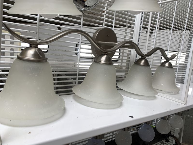 4 Light Brushed Nickel Sconce