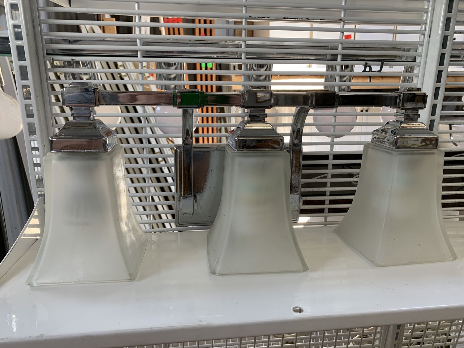 3 Light Chrome Sconce (Glass)