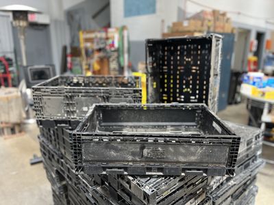Collapsible Heavy-Duty Industrial Storage Crates