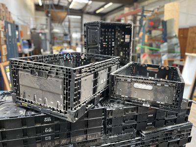 Collapsible Heavy-Duty Industrial Storage Crates