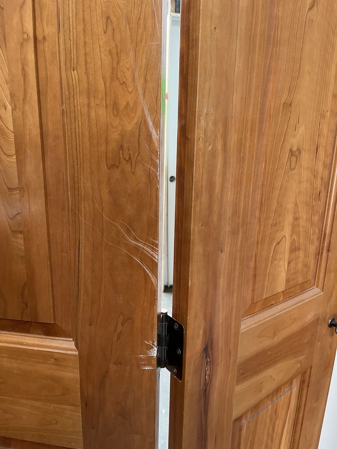 36&quot; x 90&quot; Solid Cherry Bifold Doors – 4-Panel, Pre-Hung [#BF01]
