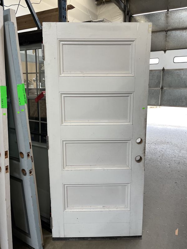 36&quot; x 80&quot; 5-Panel Solid Exterior Door – 2&quot; Thick, Heavy-Duty [#EX12]
