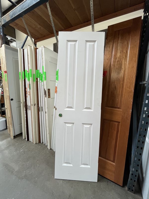 29&quot; x 80&quot; White 4-Panel Hollow Core Interior Door – LHS [#HC01]