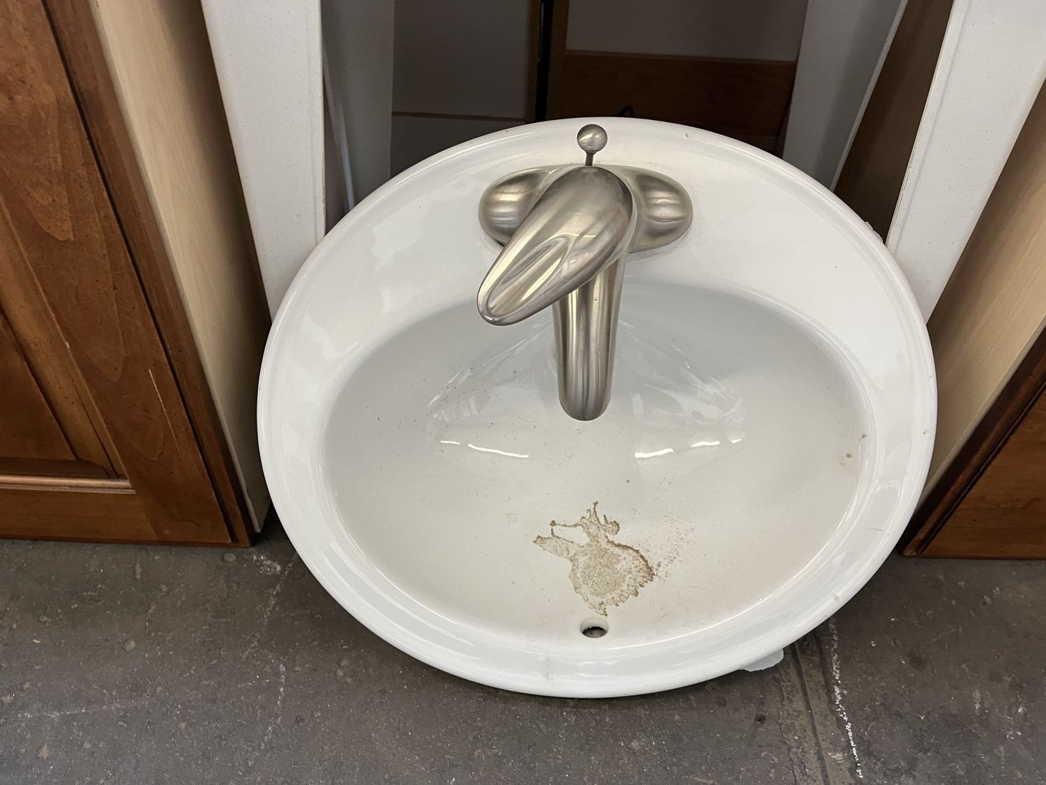 Kohler K-2196 Drop-In Bathroom Sink with Faucet – White Porcelain [#KS001+2]