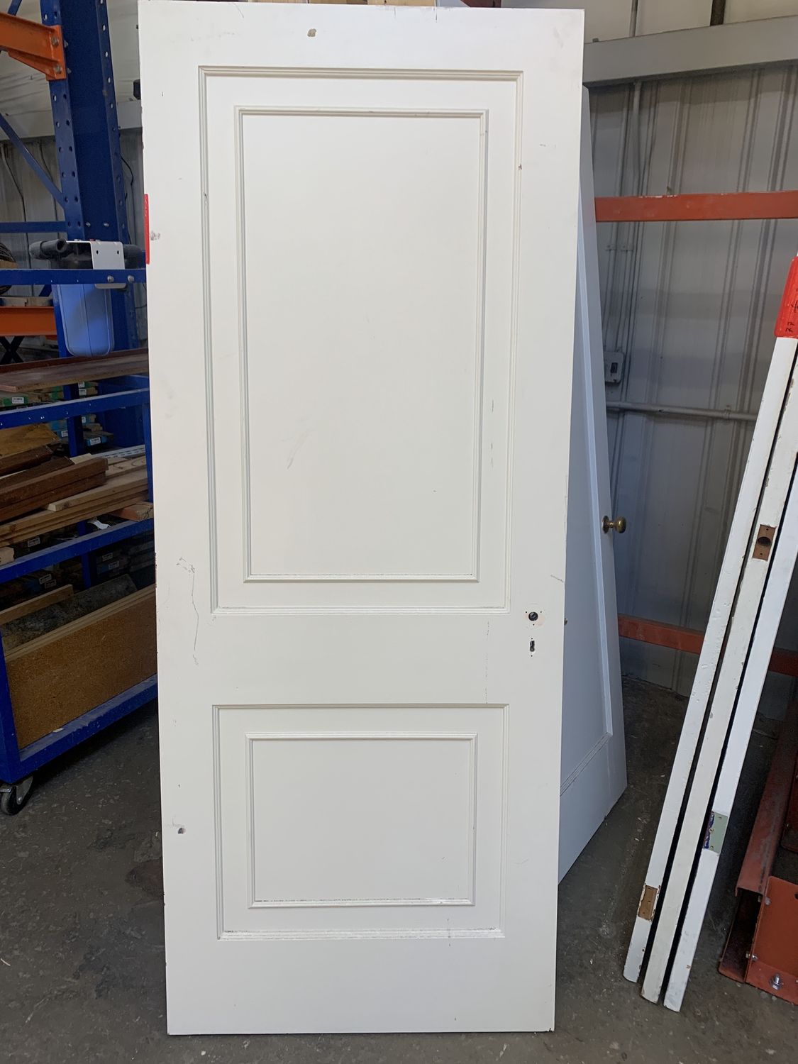 32&quot; x 79&quot; 2-Panel Solid Core Interior Door – Painted White, Slab Only D610.04