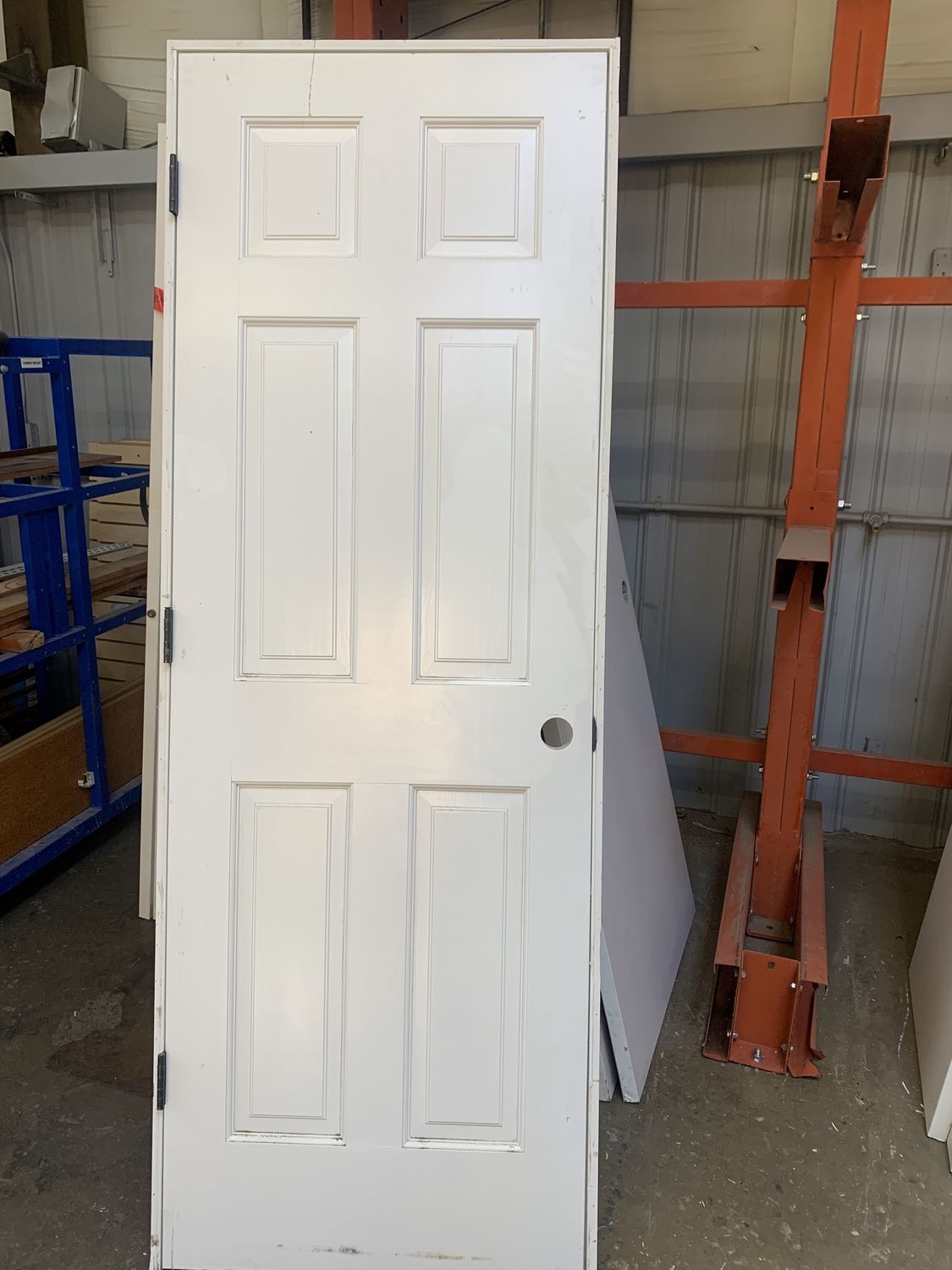 28&quot; x 80&quot; 6-Panel Solid Core Interior Door – White Painted, Pre-Hung D610.16